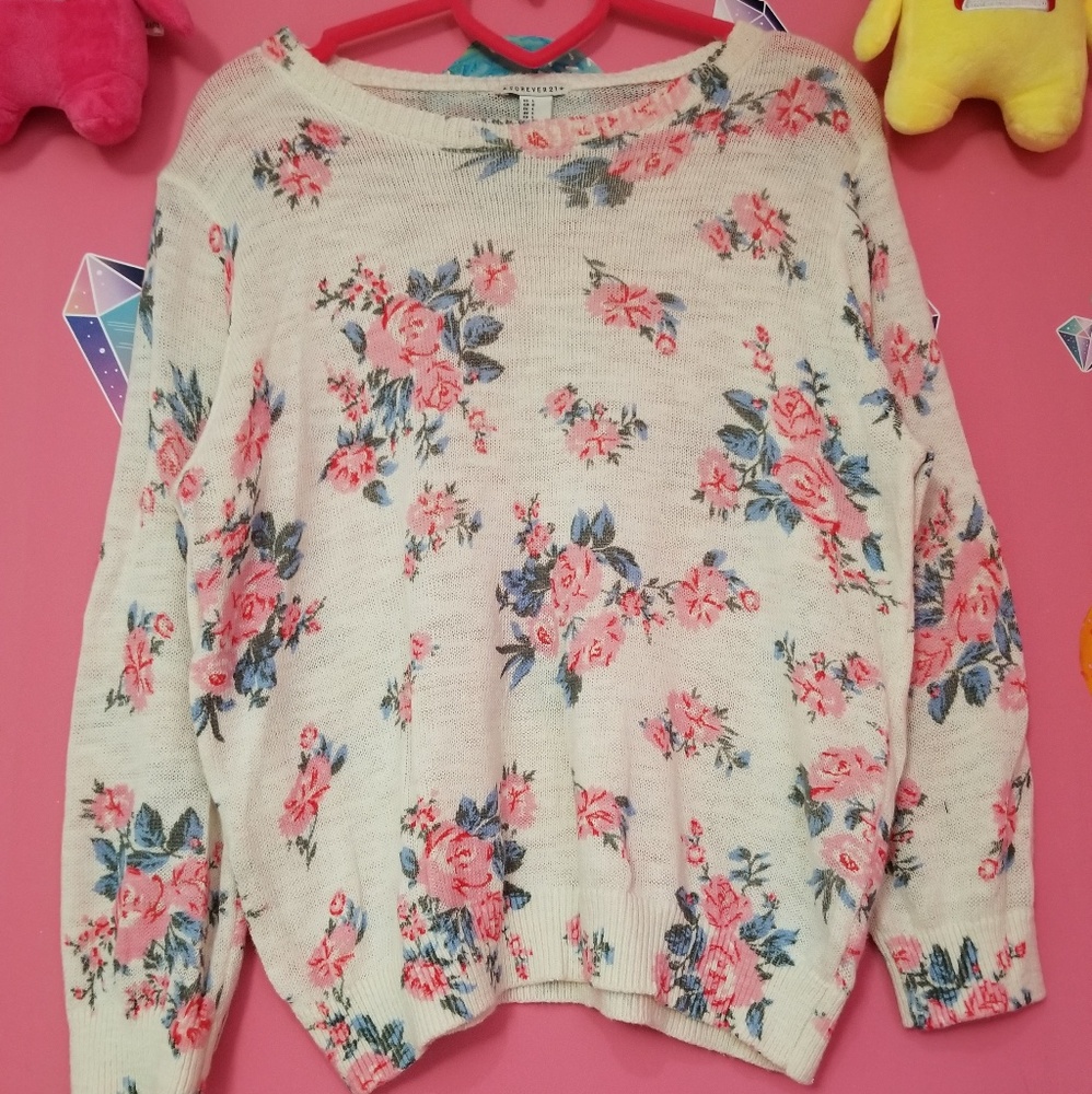Floral sweatshirt